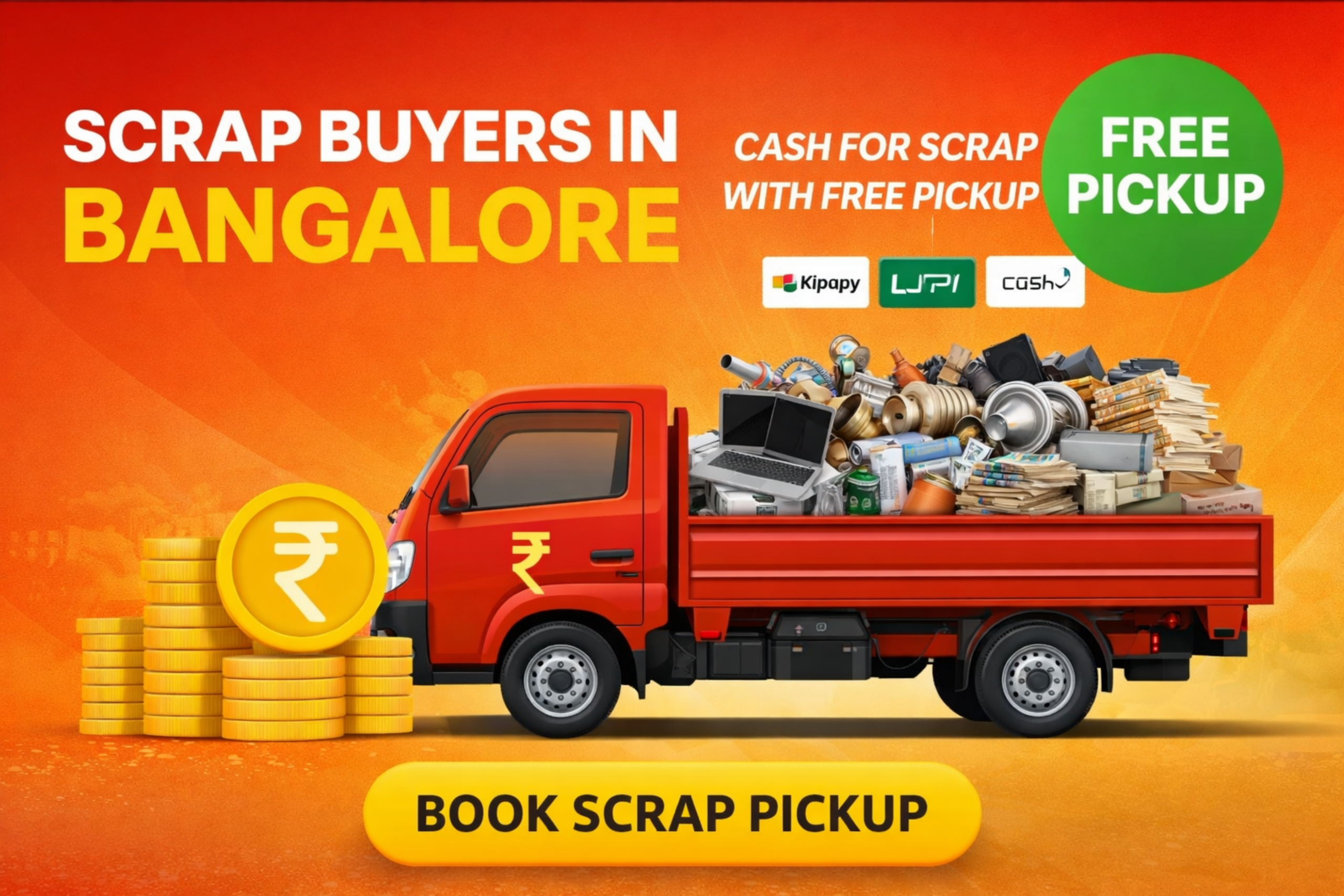 Scrap Buyers in Bangalore 2026 | Free Pickup & Best Price 1 Scrap buyers in Bangalore offering free pickup and instant cash for paper, metal, and e-waste with doorstep service