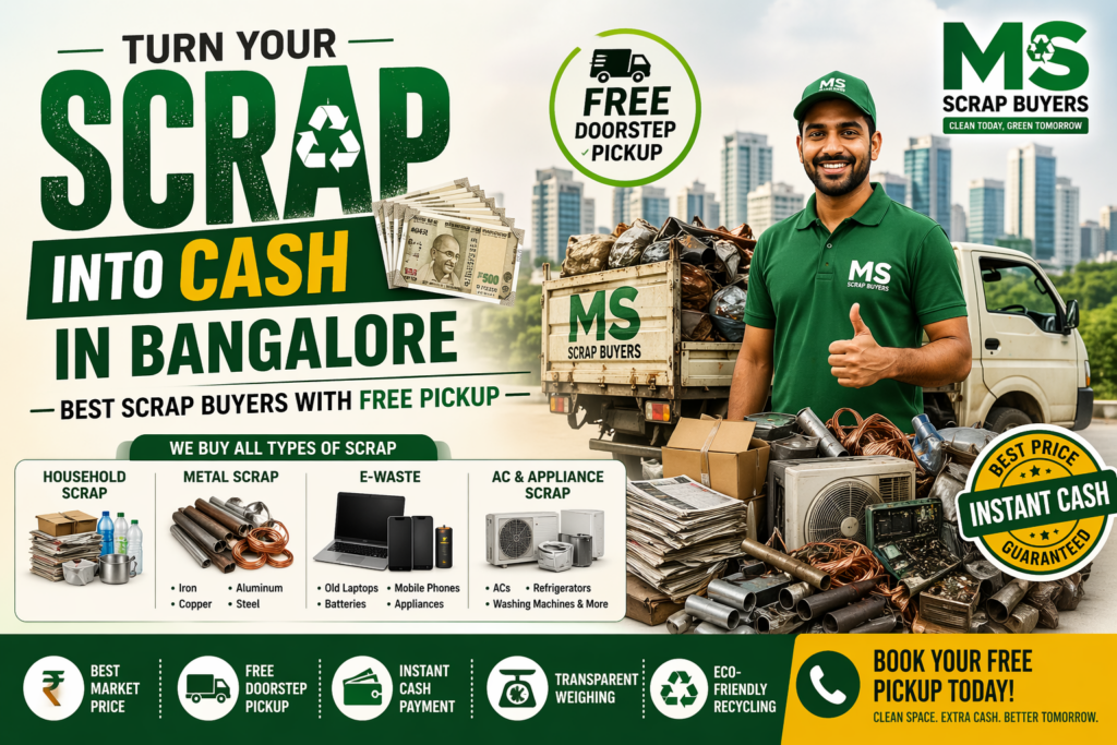Scrap Buyers in Banjara Hills 2026 | Free Scrap Pickup Services 1 Turn Your Scrap into Cash in Bangalore