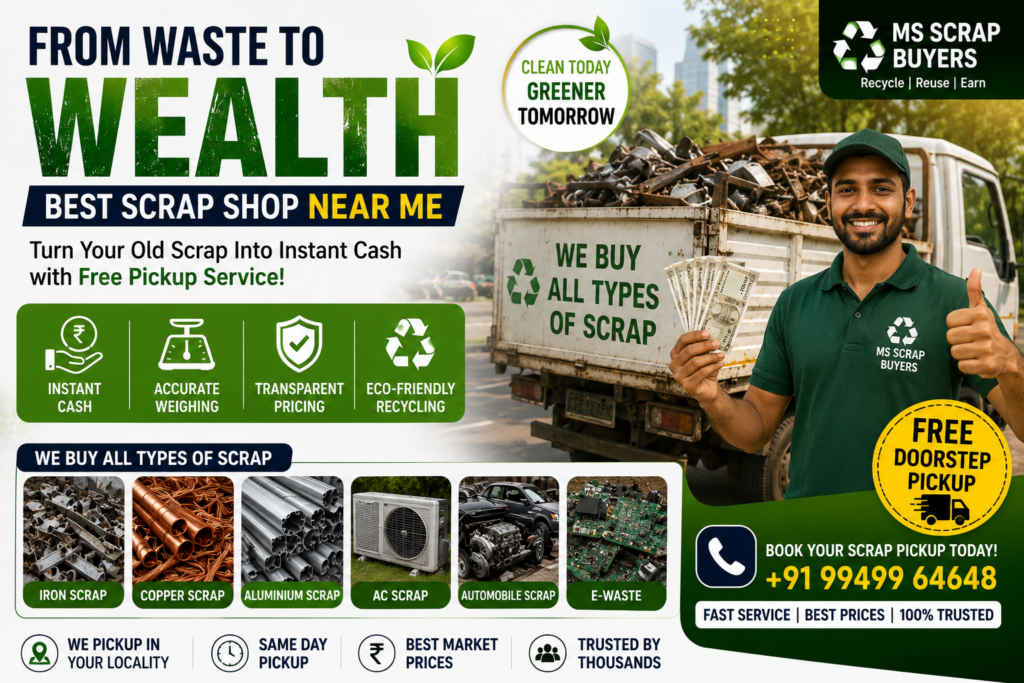 From Waste to Wealth: Best Scrap Pickup Services Near You 3 scrap pickup service near me offering free doorstep collection instant cash and eco friendly recycling solutions