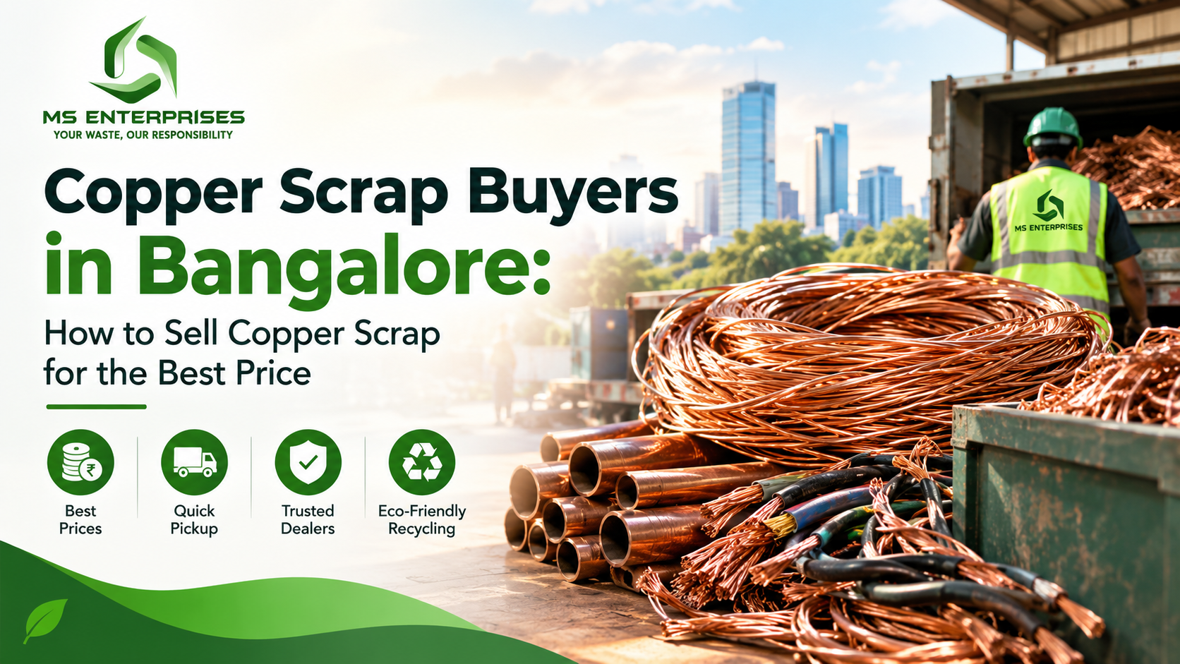 Copper Scrap Buyers in Bangalore: How to Sell Copper Scrap for the Best Price