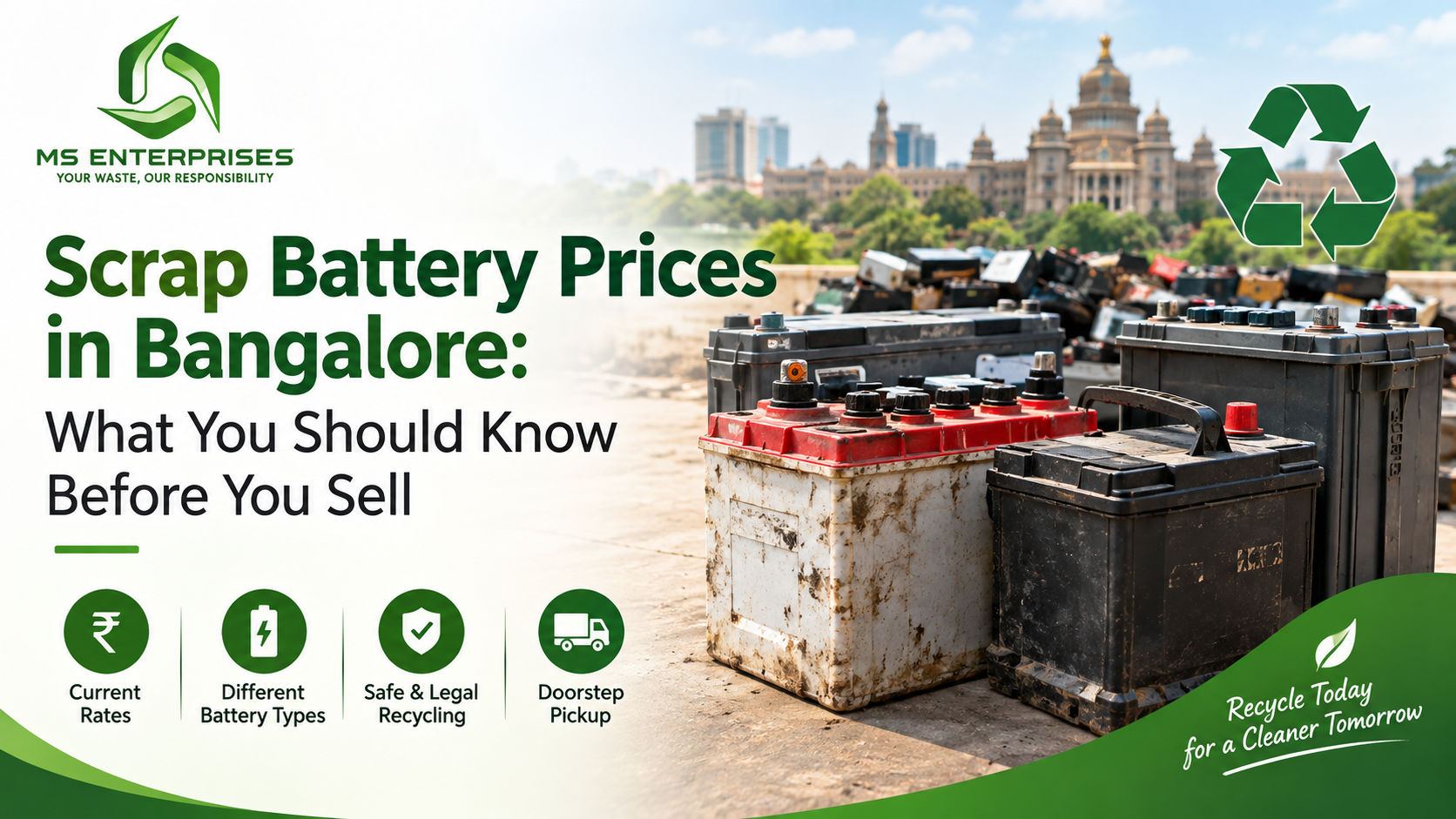 Scrap Battery Prices in Bangalore: What You Should Know Before You Sell