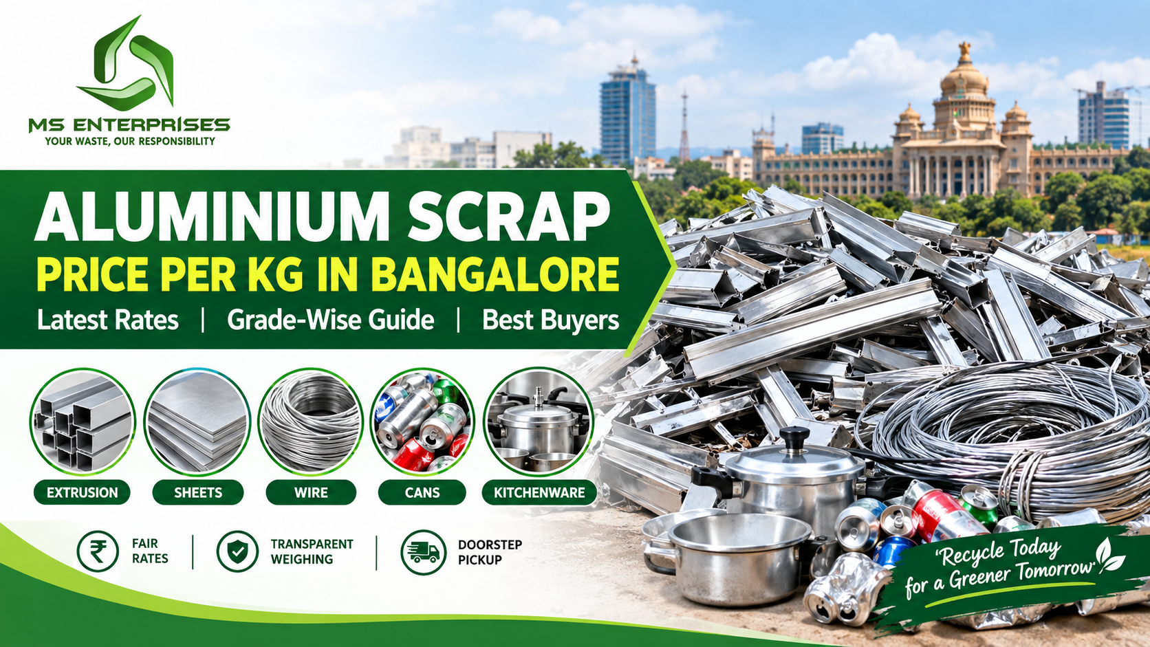 Aluminium Scrap Price Per Kg in Bangalore: A Complete Rate Guide