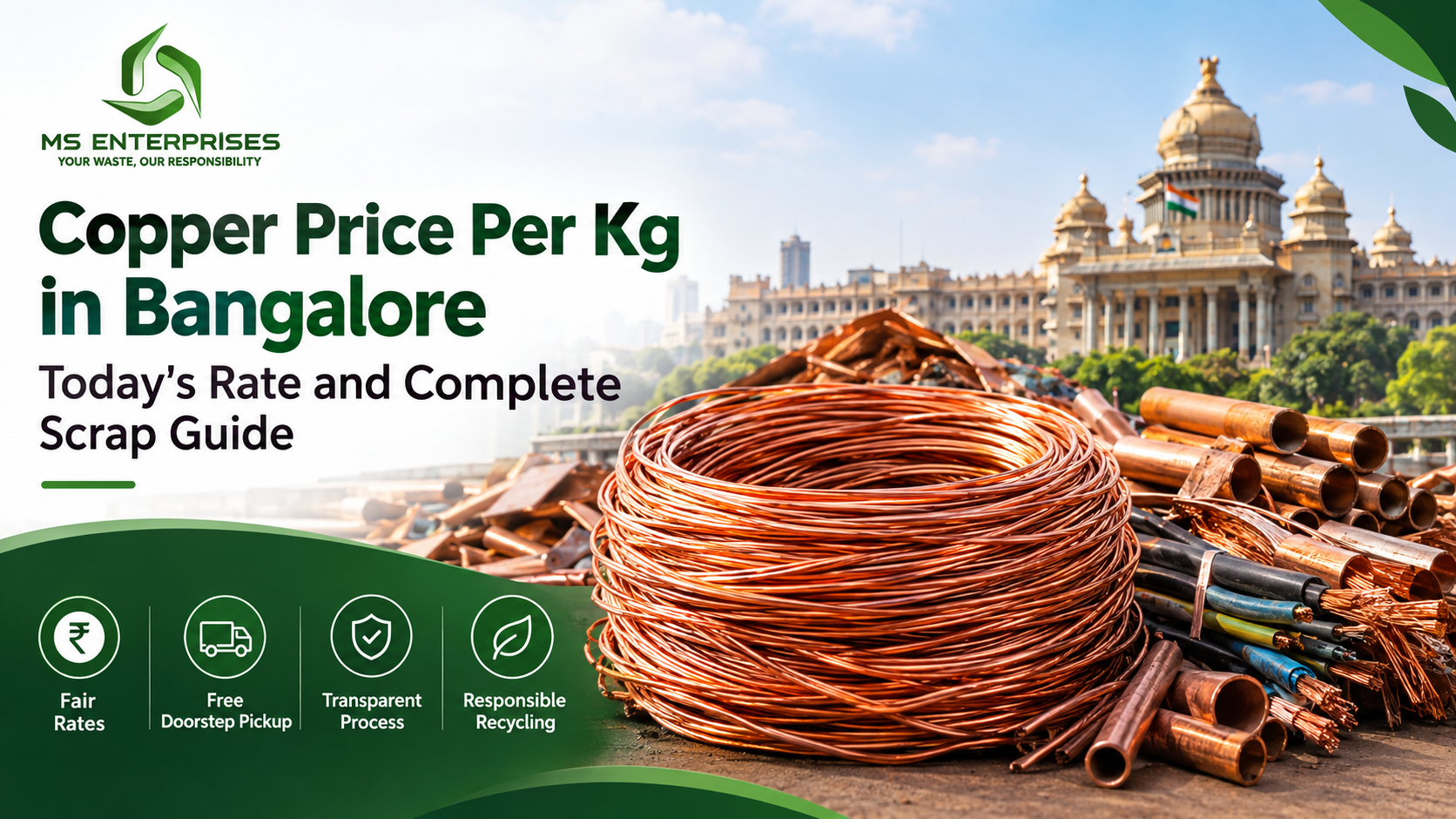 Copper Price Per Kg in Bangalore: Today's Rate and Complete Scrap Guide