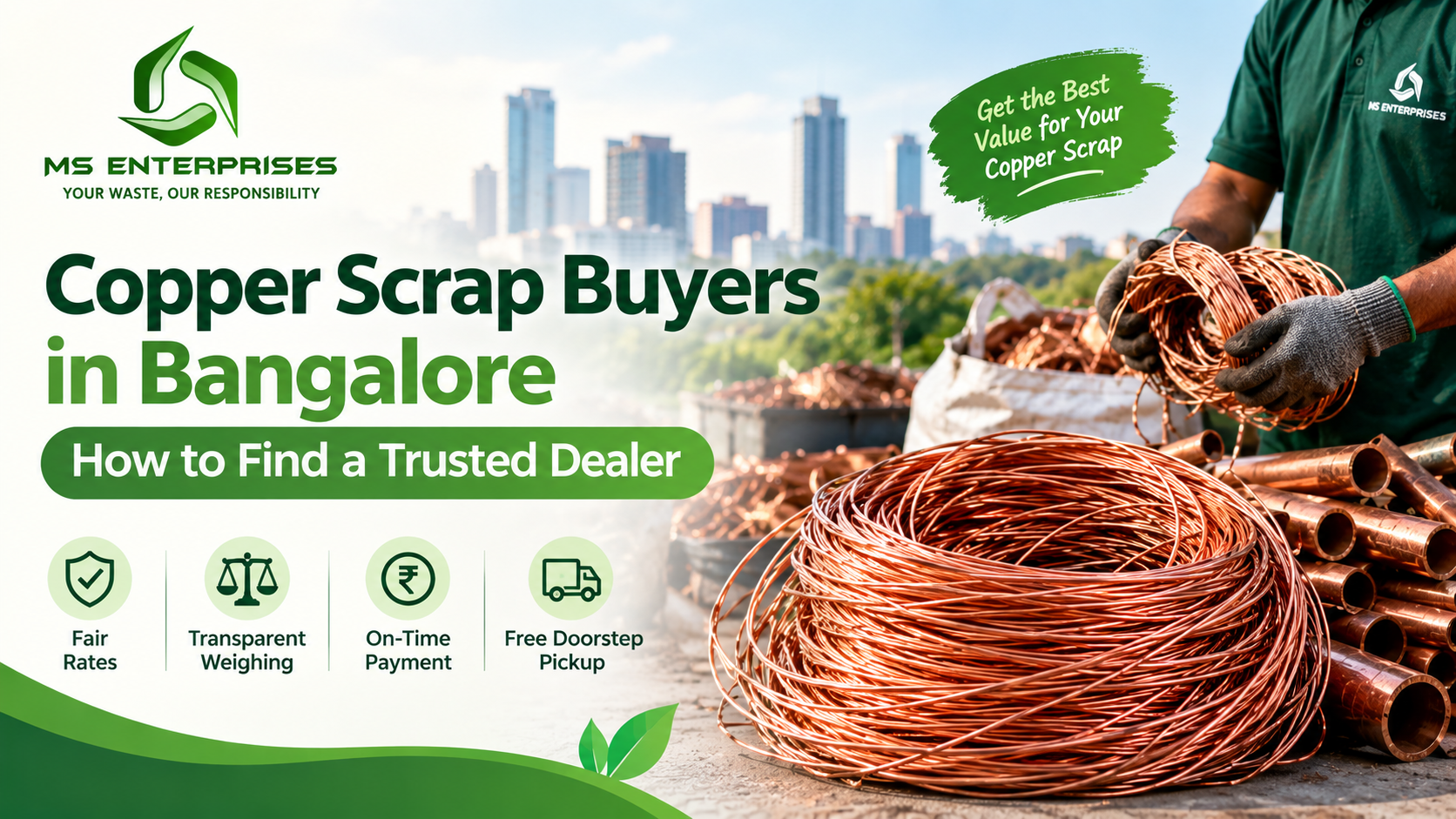Copper Scrap Buyers in Bangalore: How to Find a Trusted Dealer