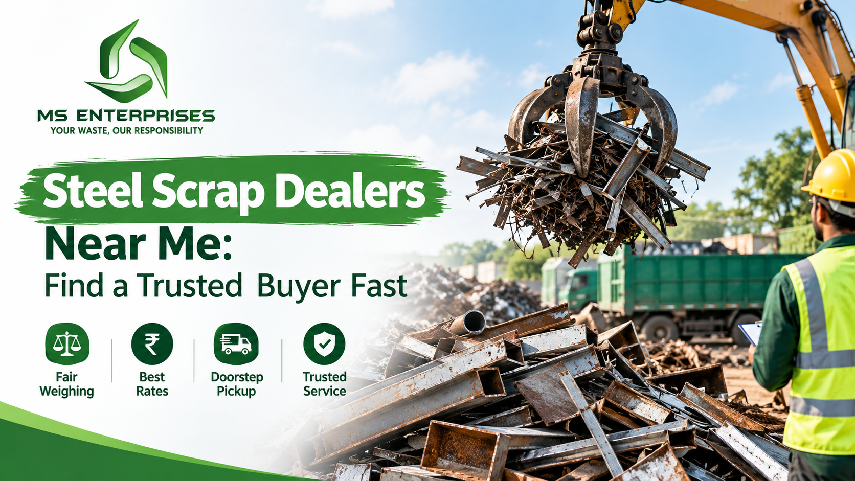 Steel Scrap Dealers Near Me : How to Find a Trusted Buyer and Get a Fair Price