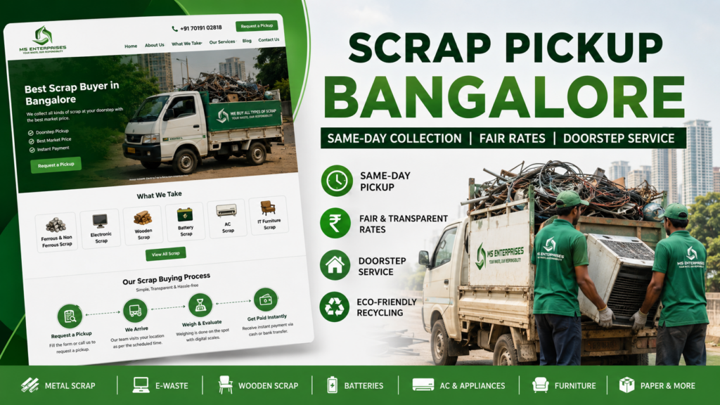 Scrap Pickup Bangalore: 7 Proven Tips for Same-Day Doorstep Collection 6 Scrap Pickup Bangalore